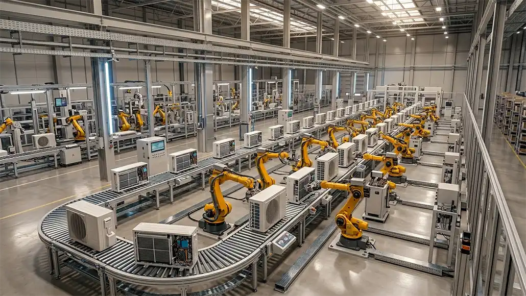 AIPowered AC Manufacturing Facility